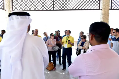 زيارة باحثين وخبراء لسد الرفيصة بخورفكان