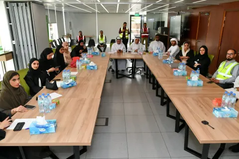 زيارة طلاب انطلاقة لشركة مياه العين