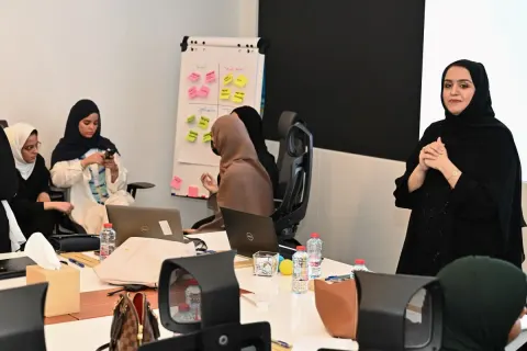 ورشة العصف الذهني لطلاب انطلاقه