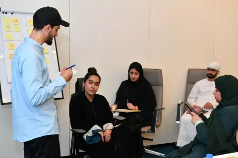 ورشة العصف الذهني لطلاب انطلاقه